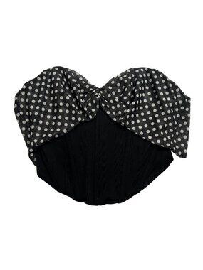 Outcast Emil Polka Dotted Top in Black